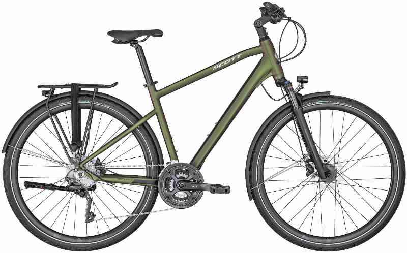 Scott Sub Sport 10 Herrecykel 2022 - Komfortabel Trekkingcykel