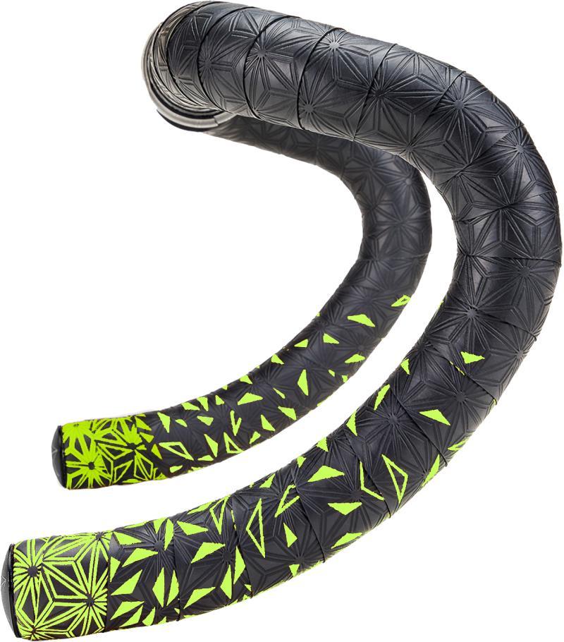 Supacaz Super Sticky Kush Styrbånd - Neon Gul/Ano Sort