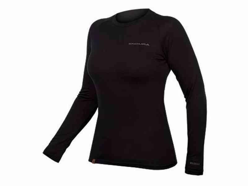 Endura BaaBaa Blend – L/S Svedundertrøje – Dame – Sort – L
