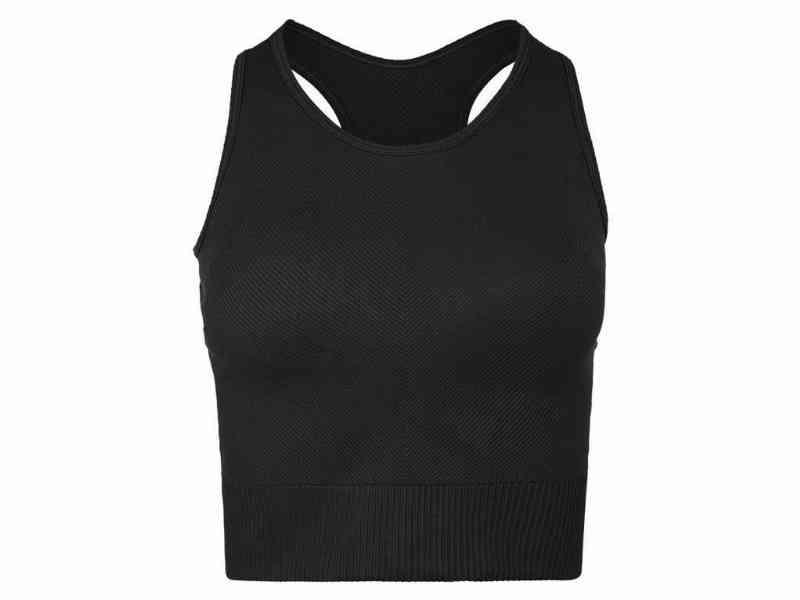 Athlecia Flow - Sømløs sportsbh til kvinder - Sort - XXS/XS