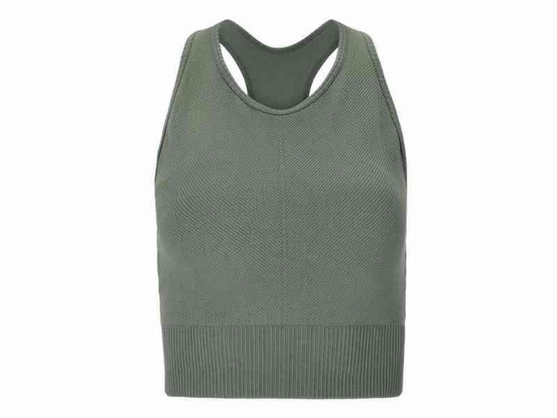 Athlecia Flow - Sømløs sports-bh - Dame - Ørken Grøn - S/M