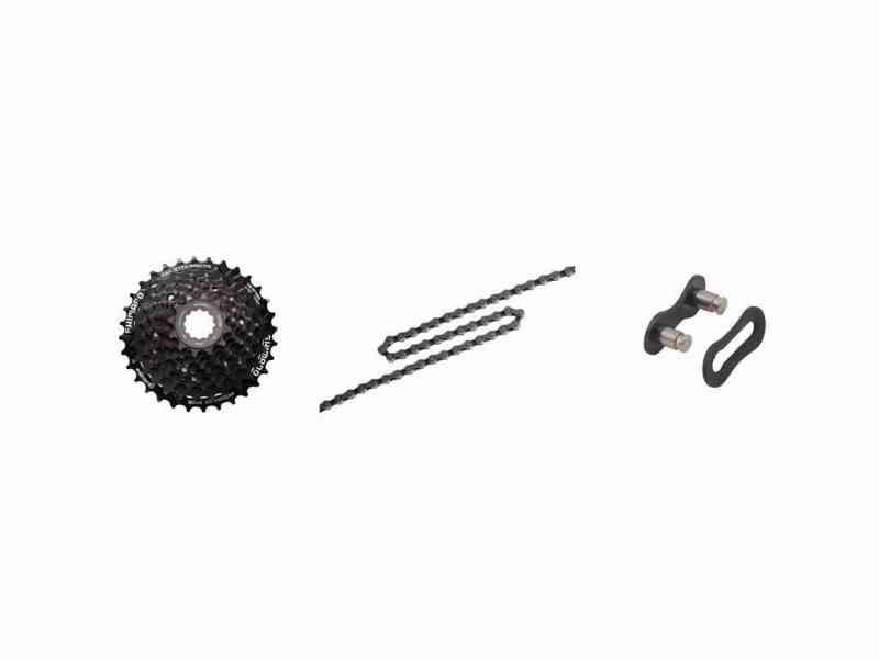 Shimano Turney 8 Gear Kassette og Kæde Bundle
