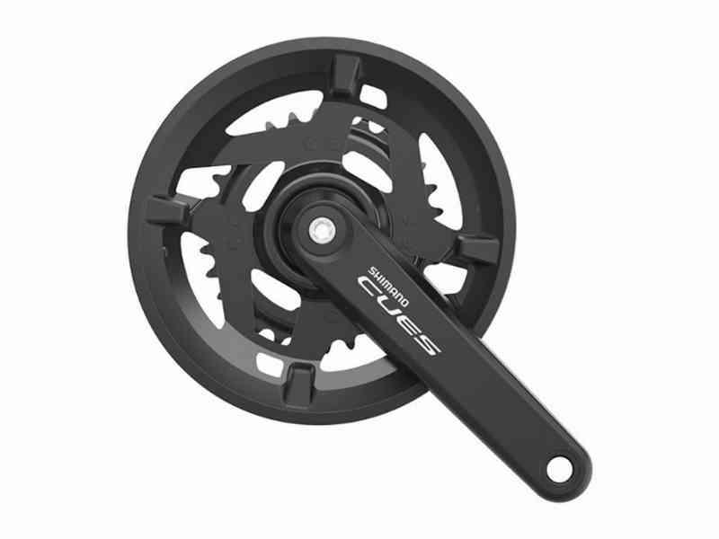 Shimano Cues Kranksæt 46-30T med kædeskærm