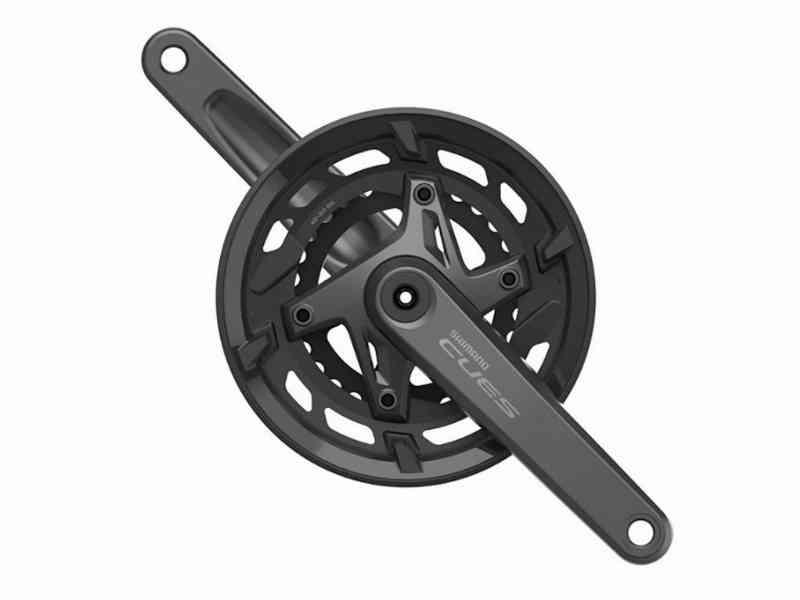 Shimano Cues Kranksæt 46-30T 175mm med kædeskærm