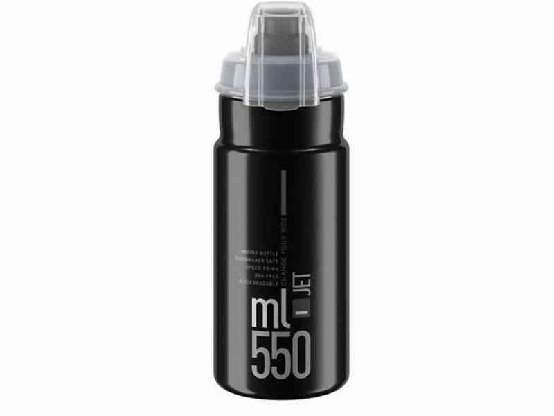 Elite Jet Plus - 550ml Drikkeflaske - Biologisk nedbrydelig - Sort