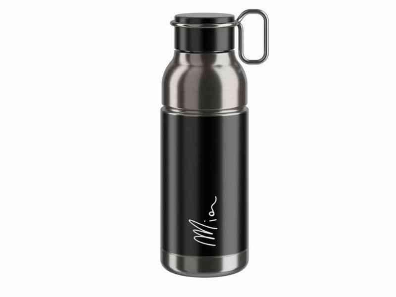 Elite Mia - Drikkeflaske 650ml - Stål - Sort/Sølv