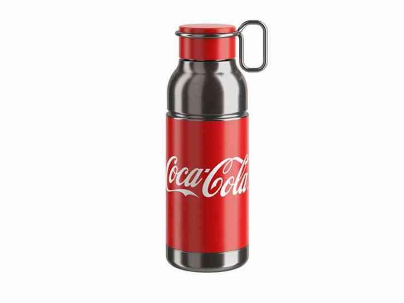 Elite Mia Coca-Cola - Drikkeflaske 650ml - Sølv/Rød