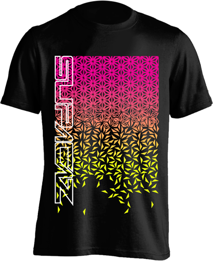 Supacaz T-shirt Star Fade - Sort/Pink/Gul