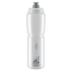 Elite Drikkeflaske Jet Green 950ml - Klar & Grå Logo