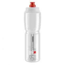 Elite Drikkeflaske Jet klar, rød logo 950ml
