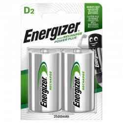 Energizer Genopladeligt D 2500mAh 2-pak - Batteri