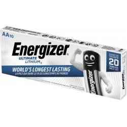 Energizer Ultimate Lithium AA 10-pak - Batterier