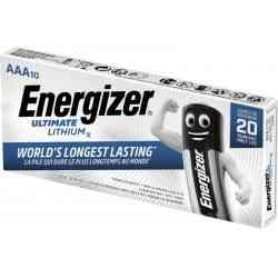 Energizer Ultimate Lithium AAA Batteri 10 stk.