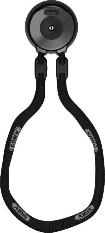 Abus Væganker med 9mm Kæde - 130cm, Sort