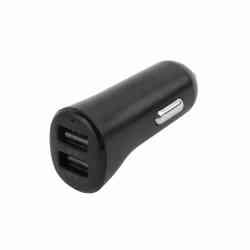 Essentials Biloplader 12W, 2x USB-A, Sort