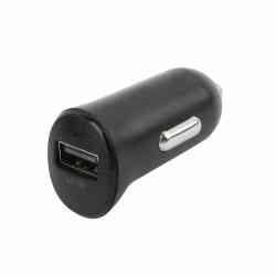 Essentials Biloplader 12W med USB-A, 1m Kabel, Sort