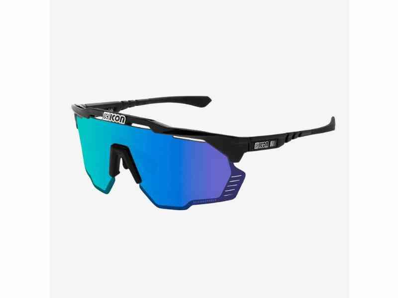 Scicon Aeroshade Cykelbrille - Multimirror Blå/Sort