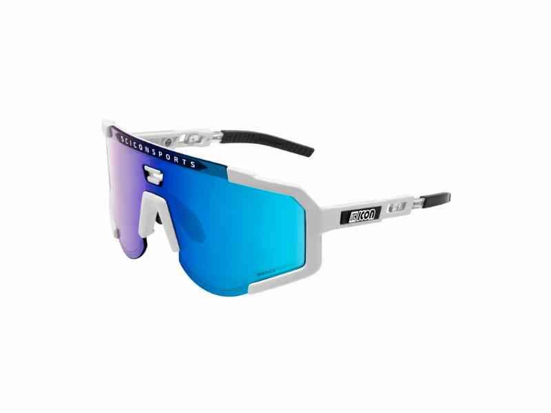 Scicon Aeroscope Cykelbrille - Multimirror Blå/Hvid