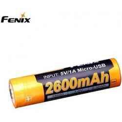 Fenix 18650 2600 mAh USB Batteri