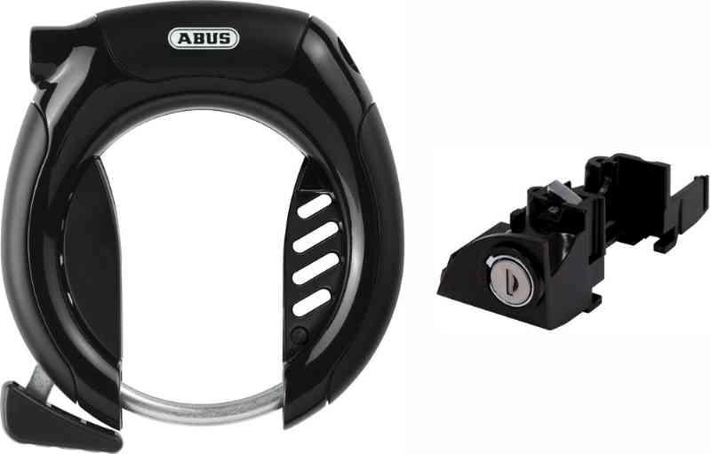 Abus Ringlås 5850 Shield + Bosch Batterilås - Sort
