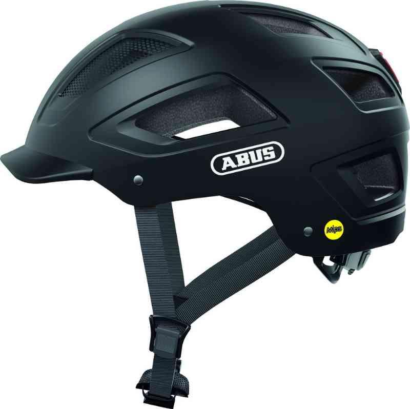 Abus Hyban 2.0 MIPS Cykelhjelm m. LED - Sort