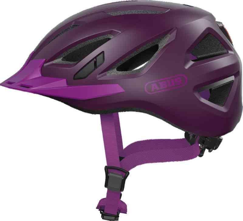Abus Urban-I 3.0 cykelhjelm med LED - Lilla