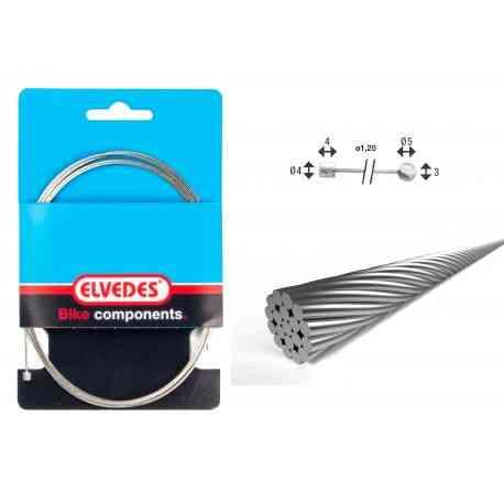 Gearwire 1x19 ø1,25/2250mm og ø4x4 & ø5x3mm