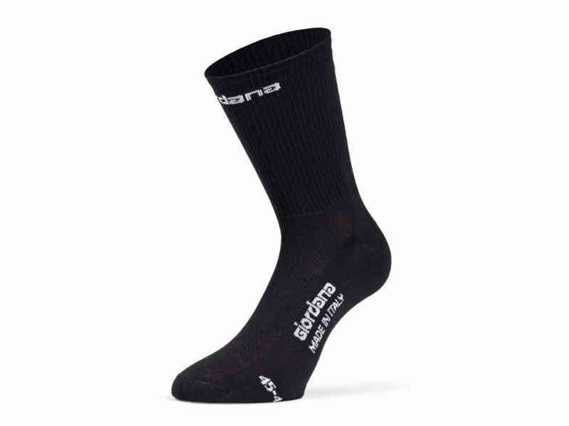 Giordana FRC Lange Cykelstrømper - Sort - Str. 45-48