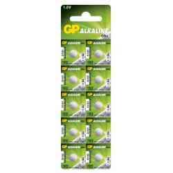 GP Alkaline 1,5V Knapcellebatteri LR41 - 10 stk.