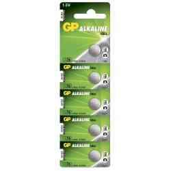GP Alkaline A76 LR44 Knapcelle Batteri - 5 stk.