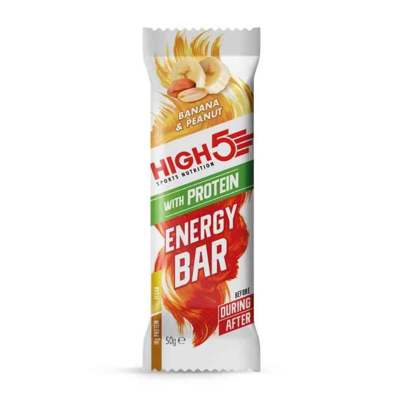 High5 Vegansk Energi Bar m. Protein 50g - Banan & Peanut