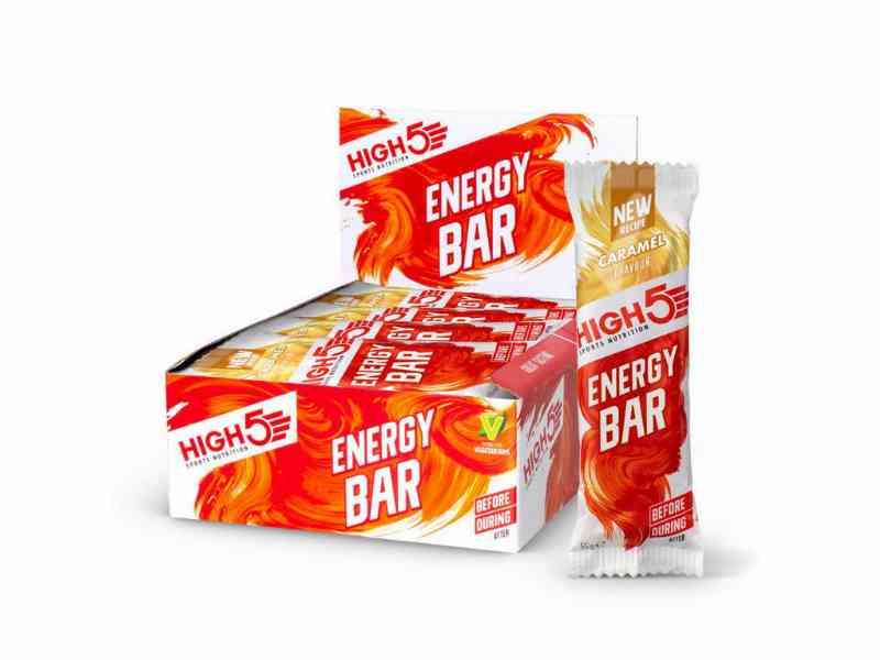 High5 Energi Bar - Karamel - 55 g - 12 stk. kasse