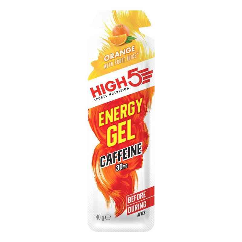 High5 Energi Gel Plus m. koffein 32 ml - Appelsin