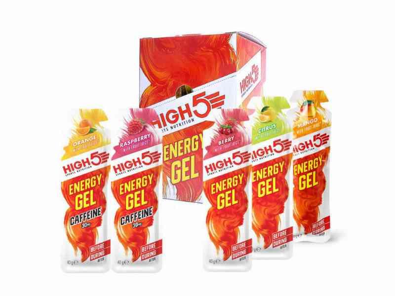 High5 EnergiGel - Kasse med 20 stk. - 4 x 5 smagsvarianter