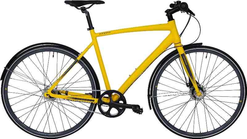 Nishiki Speed Herre 7g 2023 - Gul Cykel til Hurtig Kørsel