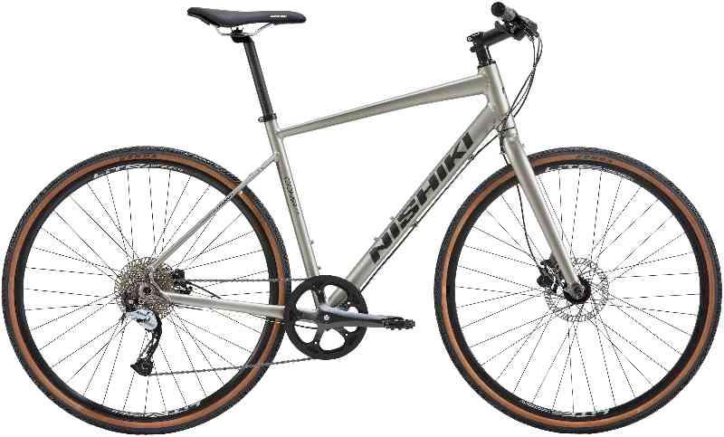 Nishiki Comp Nine Herre 9g 2023 - Sølvfarvet Cykel