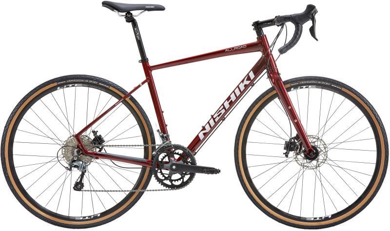 Nishiki All Road Herre 20g 2023 - Rød Gravelbike Tilbud