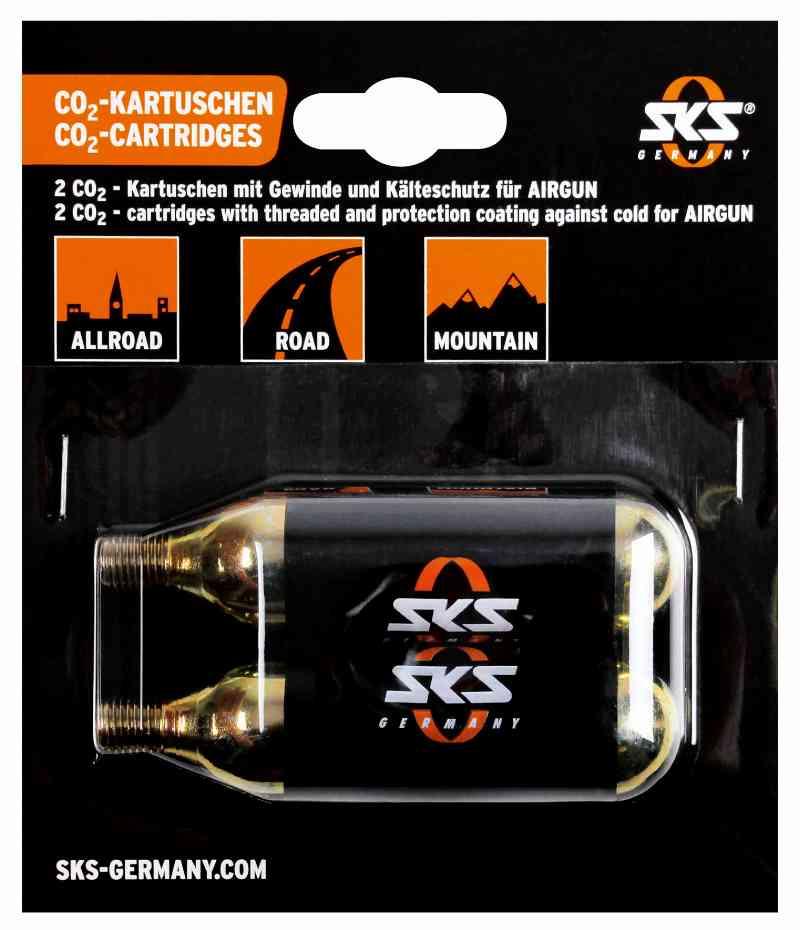 SKS 16g Co2 patroner til AirboyAirbuster (2 stk.)