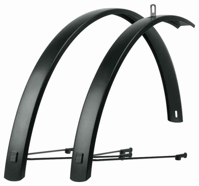 SKS Edge AL Skærmsæt 700c x 56mm - Matsort Aluminium