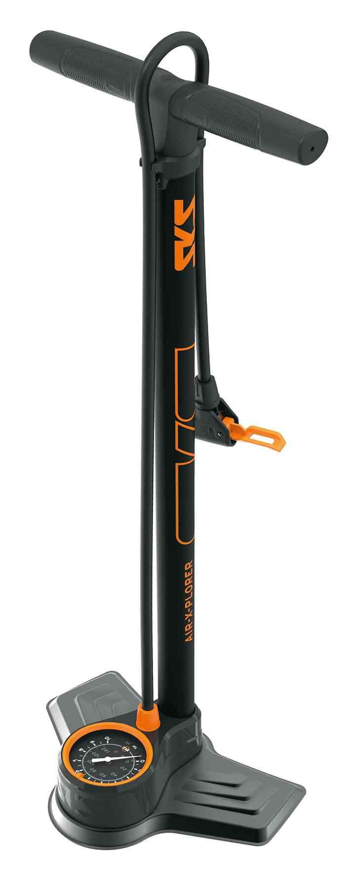 SKS Air-X-Plorer 10.0 Fodpumpe 10bar - Sort/Orange
