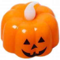 Muto Halloween Græskar 4,5 cm med LED-lys