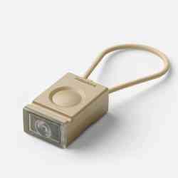 Bookman Block Lys Front - Beige Cykellygte