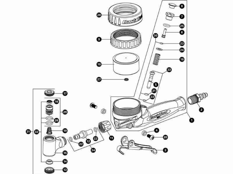 Park Tool 1586K - Pakningssæt til pumpehoved