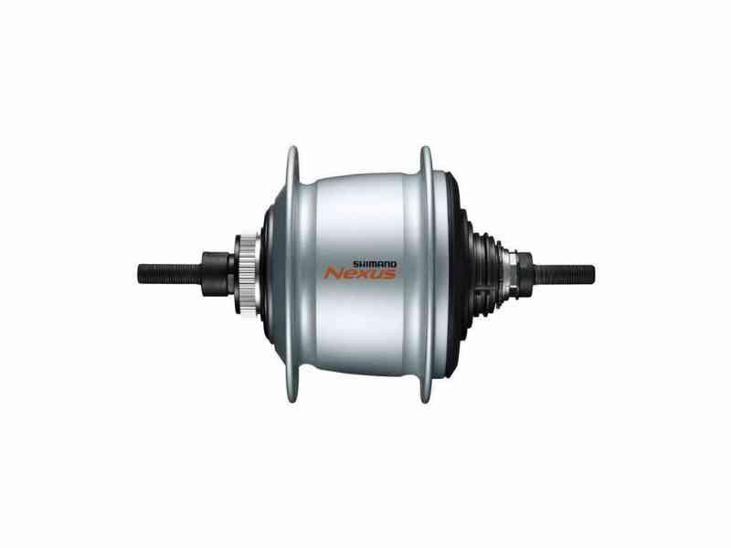 Shimano Nexus - Bagnav med 8 gear og til skivebremse - Type: SG-C60018-D-AL - Sølv
