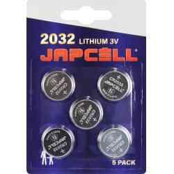 Japcell Lithium CR2032 3V Batterier - 5 stk.