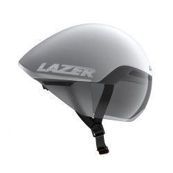 Lazer Victor KinetiCore Mat Hvid Sølv S - Cykelhjelm