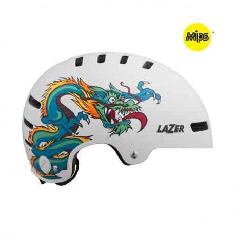 Lazer Urban Cykelhjelm One+ MIPS Dragon Hvid