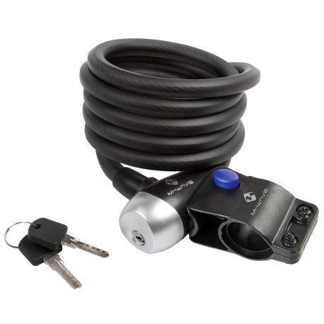M-WAVE 12.18 Cykellås med kabel
