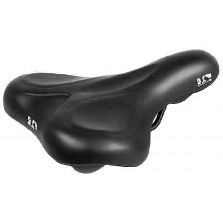 M-WAVE Vacu City II Cykelsadel - Sort Farve