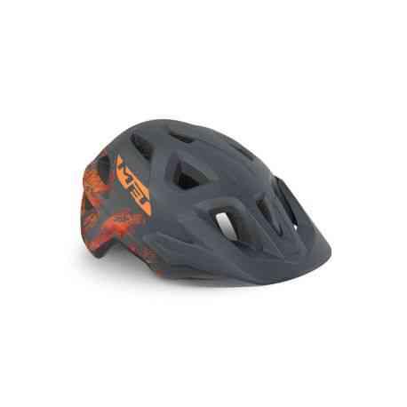 MET Helmet Eldar Gray Orange/Matt Unisize (52-57 cm)